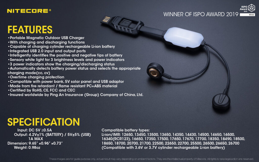 NITECORE LC10 USBチャージャー　マルチサイズリチウムバッテリー対応-5