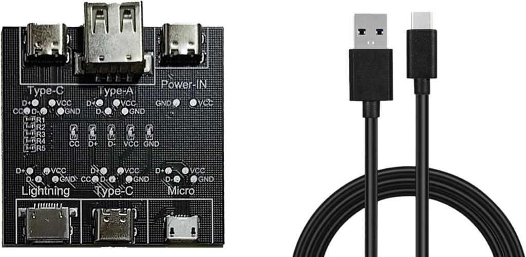 【送料無料】USB Cable Checker 簡易USBケーブルチェッカー 検査ボード 電源ケーブルセット XA-USBCHK2