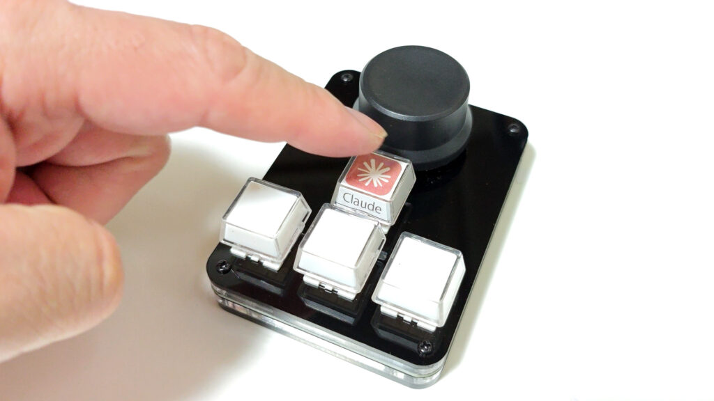 【送料無料】USB  4キー + 回転ノブ カスタムキーキャップモデル プログラマブル キーボード Mac/Win対応-6