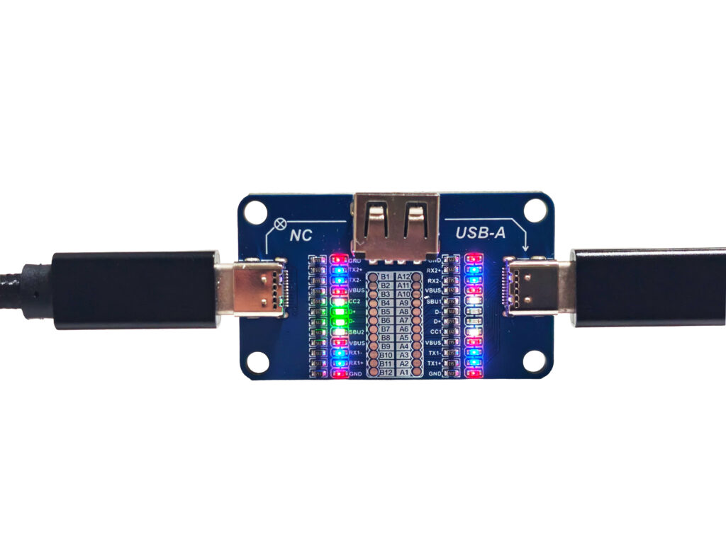 【送料無料】USB 24pin Type-C 結線ケーブルテスター